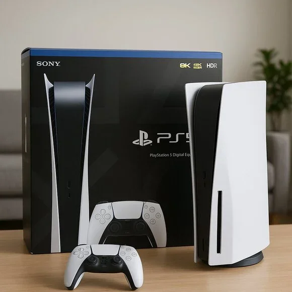 🎮 Sony PlayStation 5 Digital Edition Console – White | 825GB SSD | Model 300663 - Picture 1 of 5